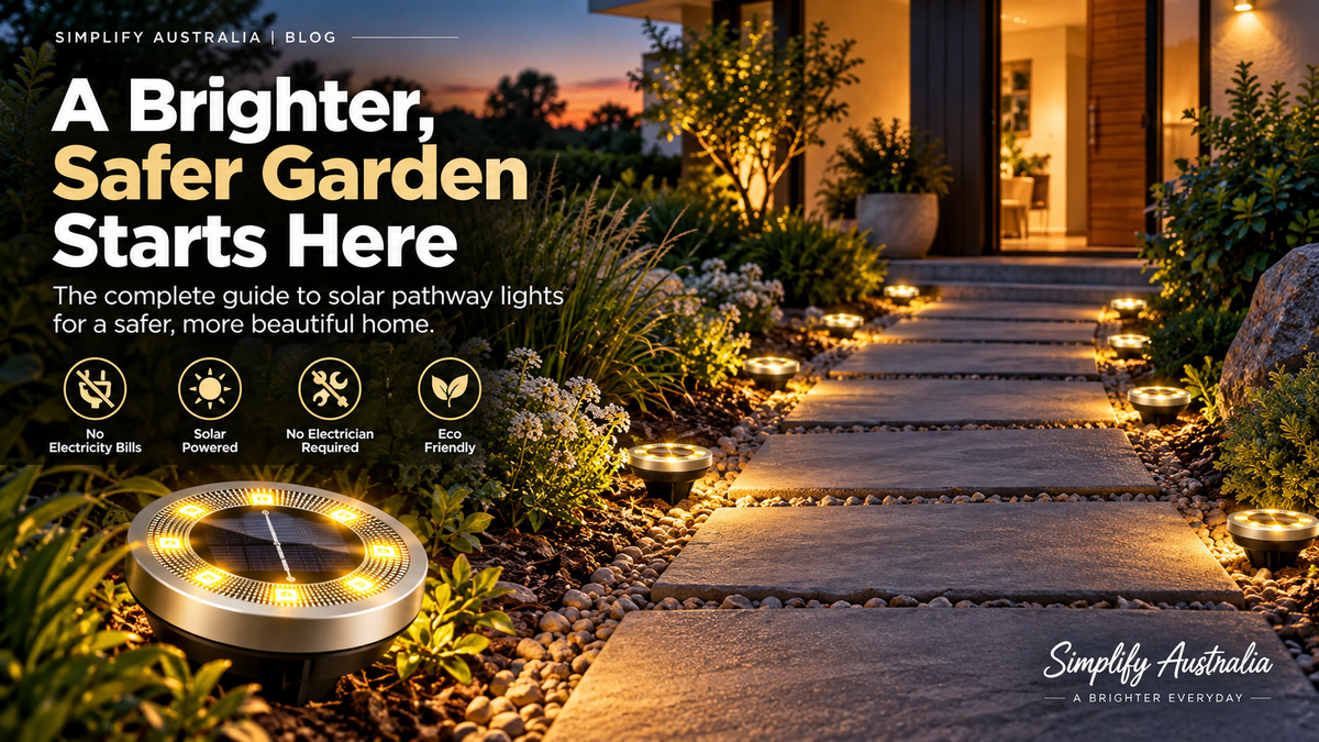 Row of NightPath waterproof solar pathway lights evenly spaced along a front garden path leading to a front door