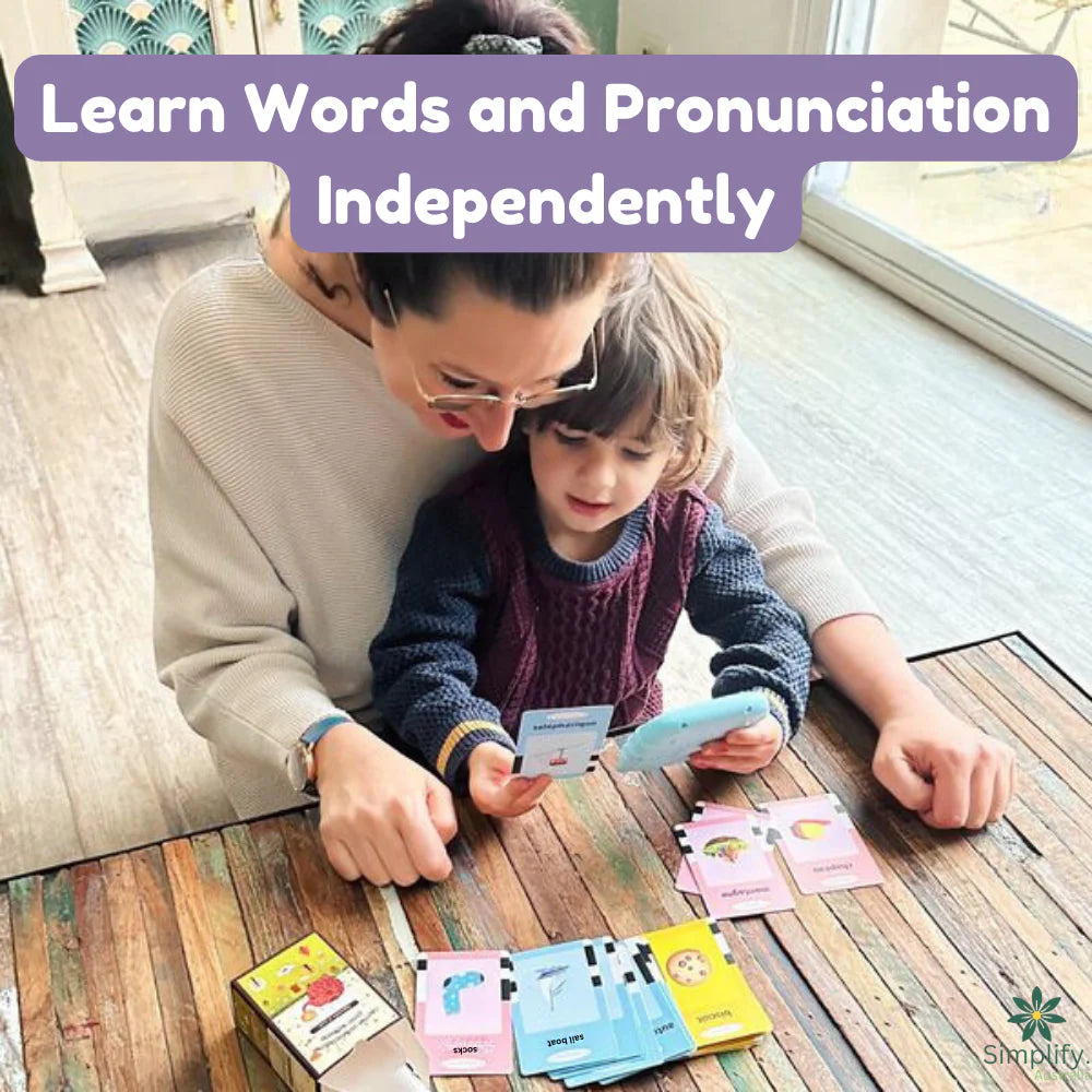 WordBuddy reading animal flash cards for language learning fun