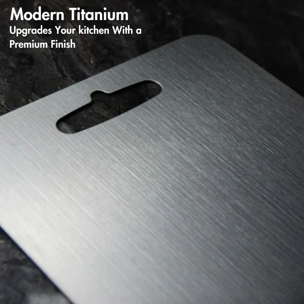 Scratch-resistant metal cutting board that keeps knives sharp – durable and easy to clean