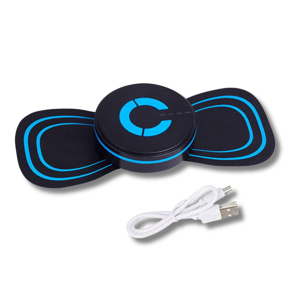 Compact muscle stimulator for sore muscles and tension
