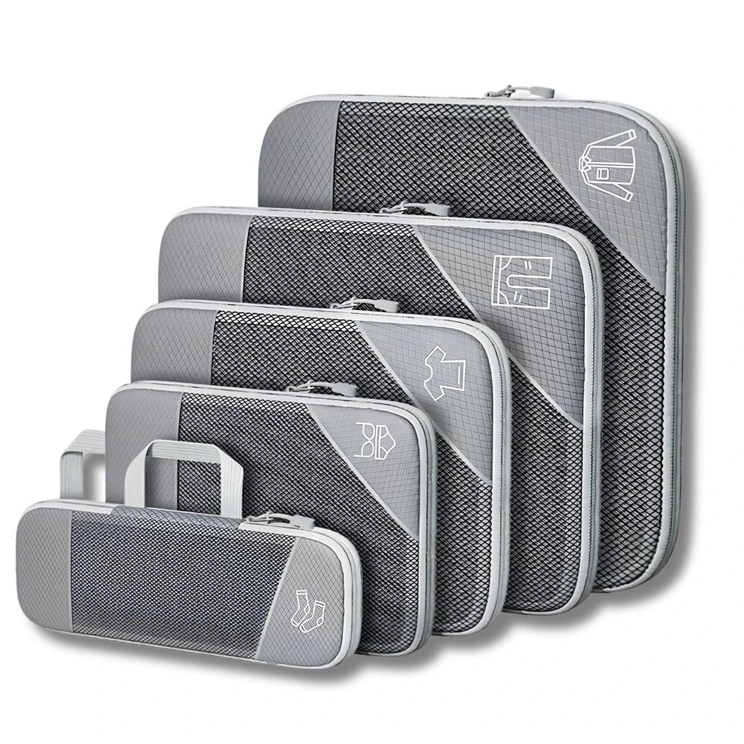 Lightweight compression packing cubes for suitcases, carry-on bags and overseas travel