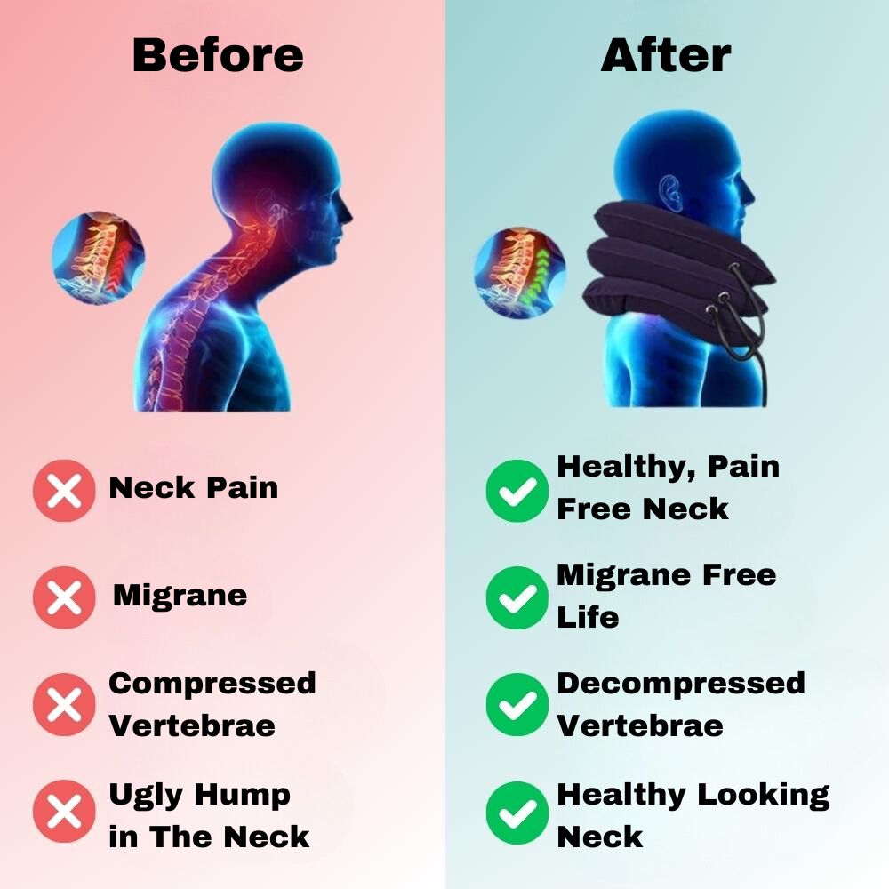 Portable neck traction tool for home, office, or travel use