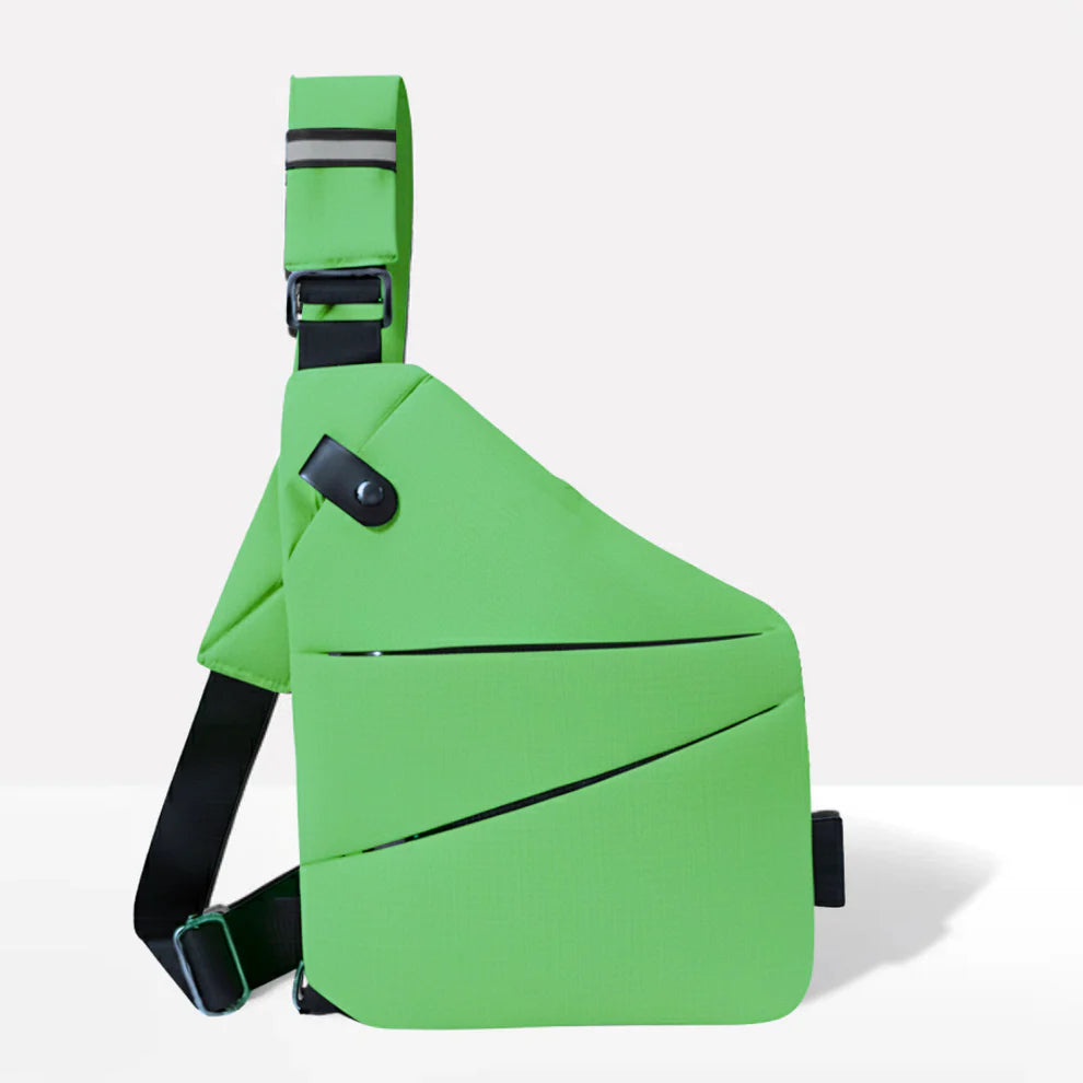 Lightweight anti theft shoulder bag for safe travel anywhere