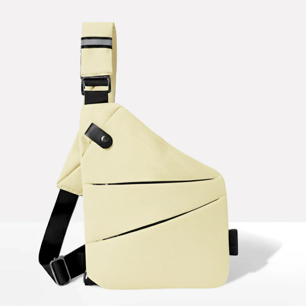 Anti theft bag with adjustable crossbody strap for comfort