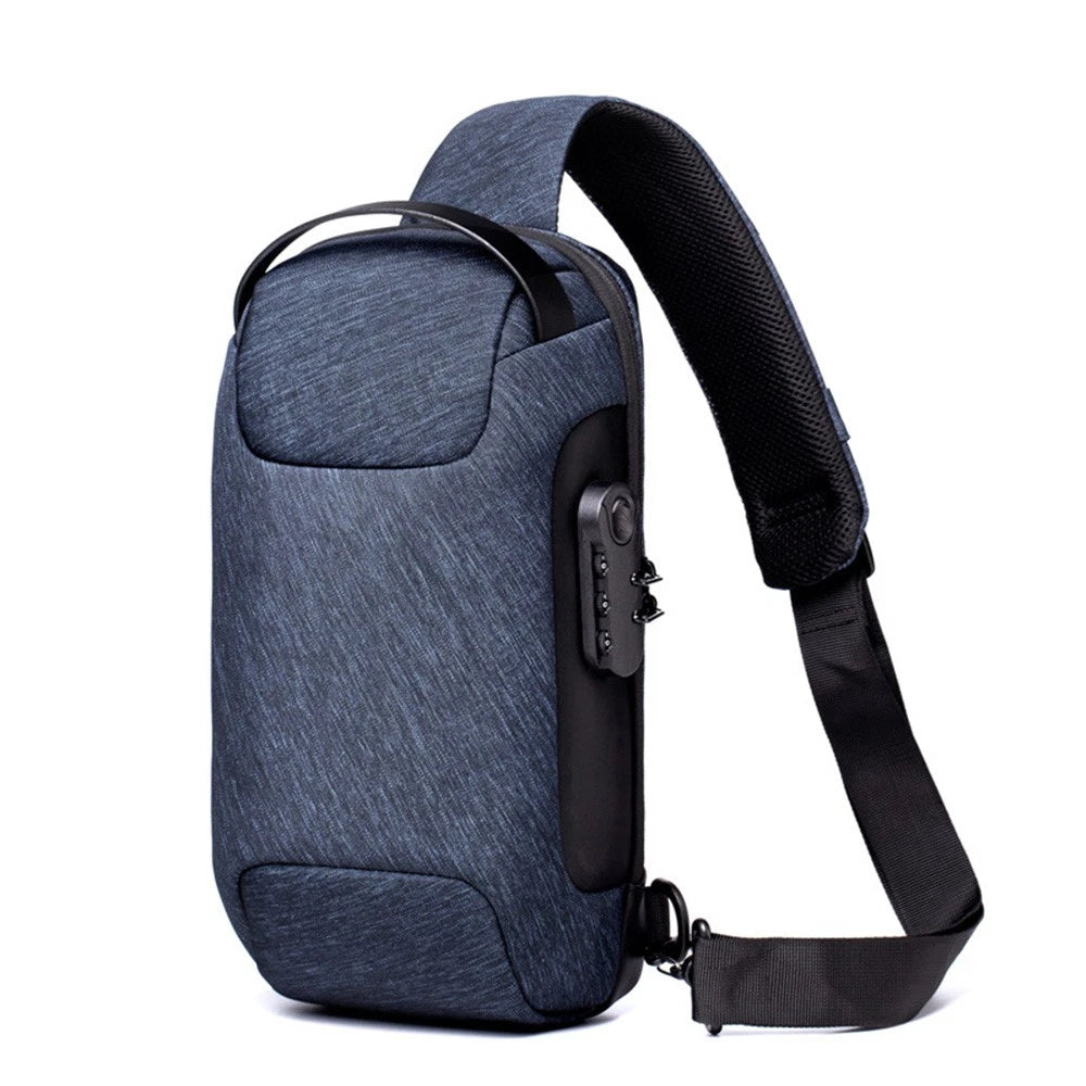 Anti-theft USB sling bag compact size held in hand