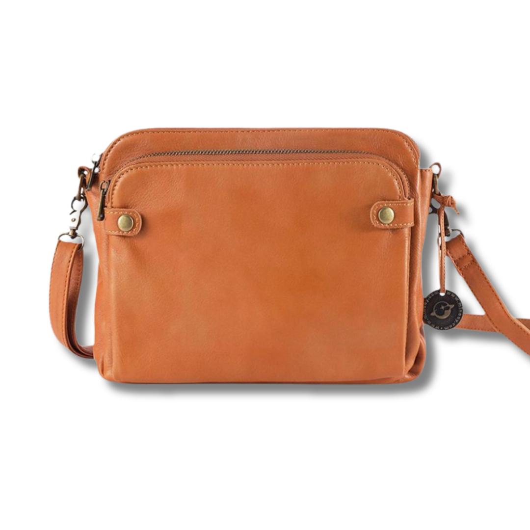Best anti-theft crossbody bag Australia leather hidden rear pocket
