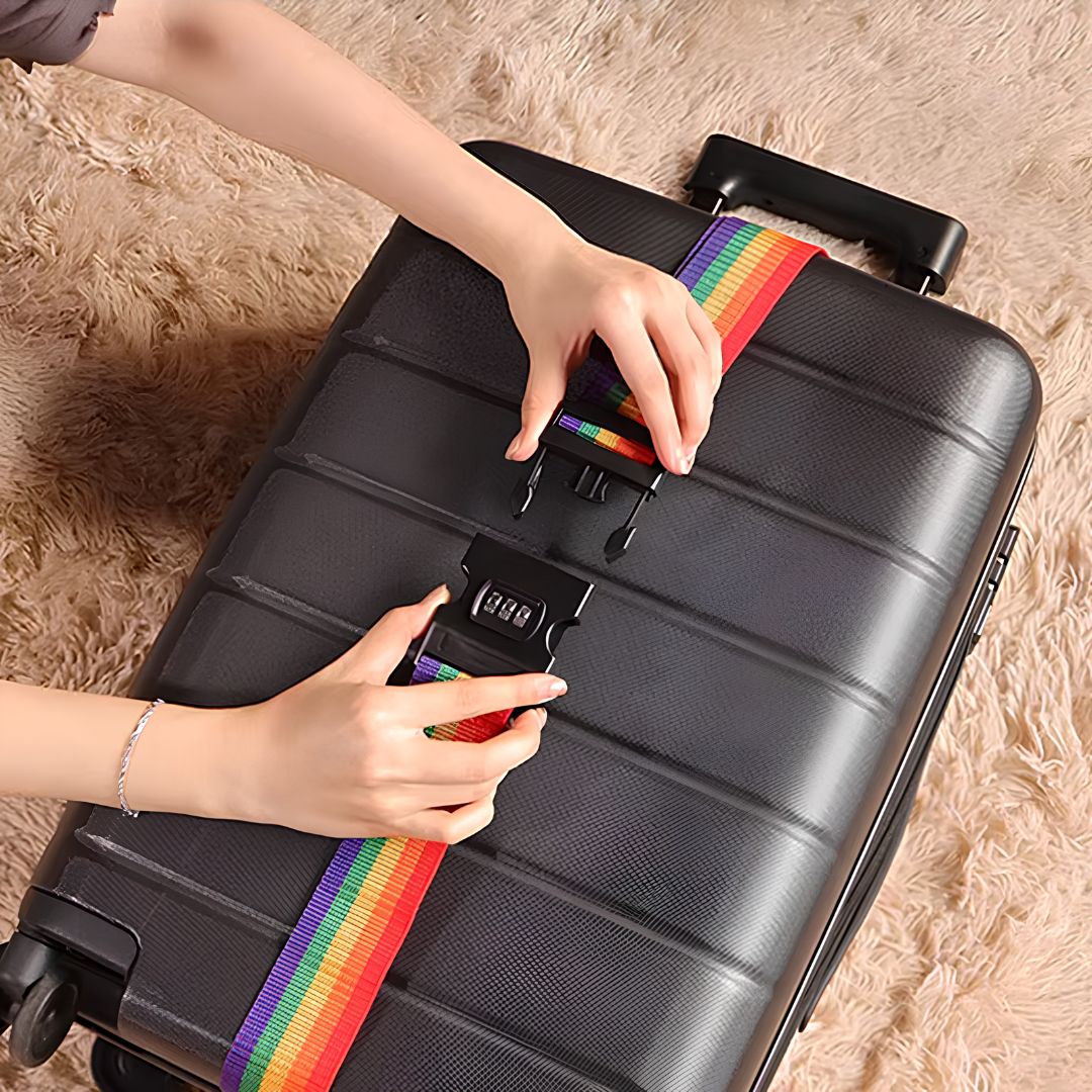 Best lockable luggage straps Australia securing suitcase shut