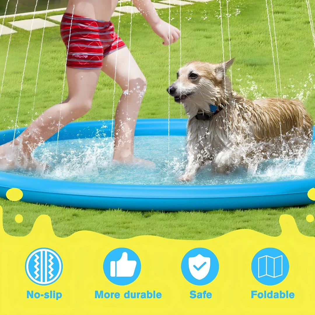 CoolPaws splash pad adjustable water spray height setting