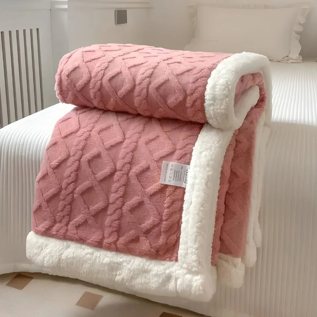 CozyCloud breathable fleece blanket providing warmth without overheating in summer