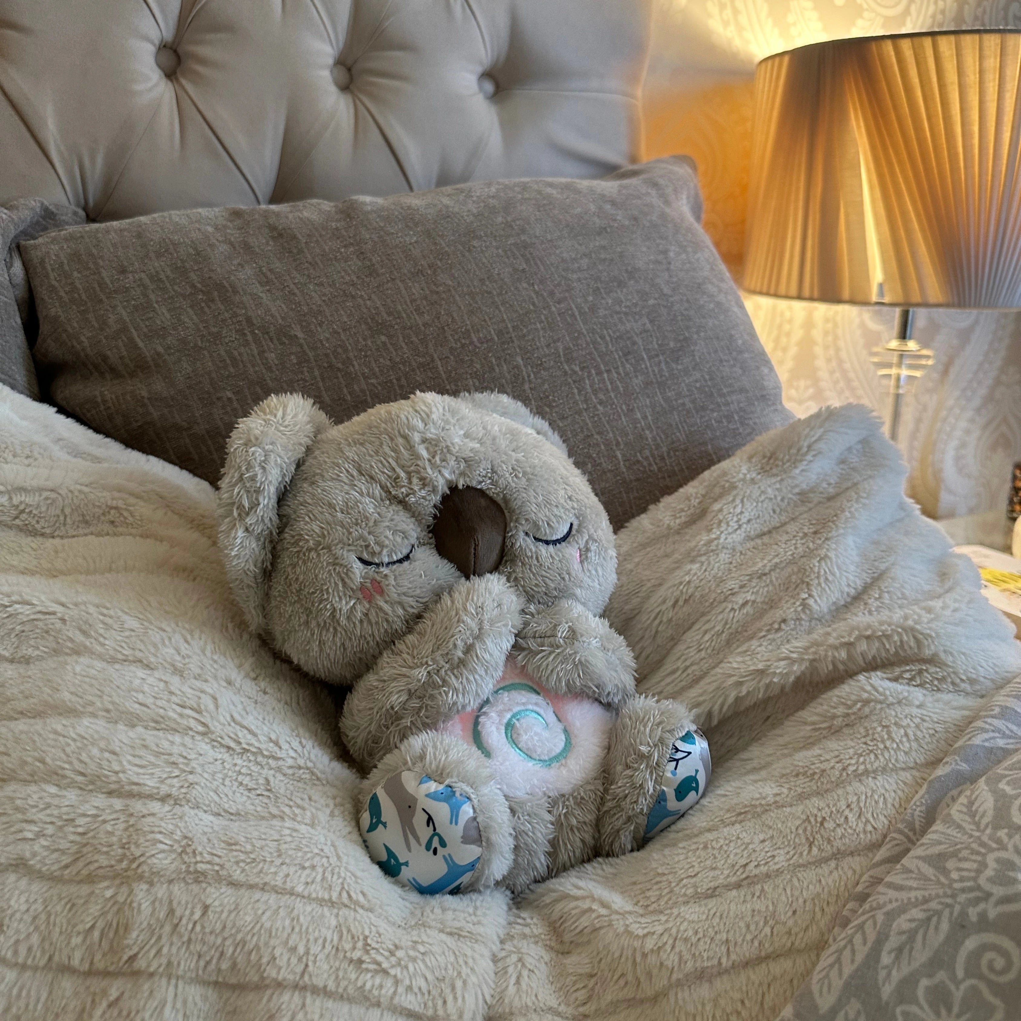Relaxing bedtime koala toy for toddlers and adults with stress support