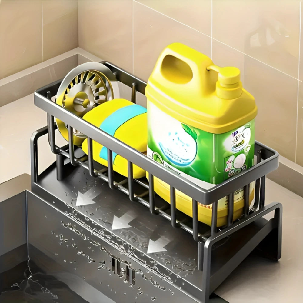 TidyTier sink organiser reducing sink clutter