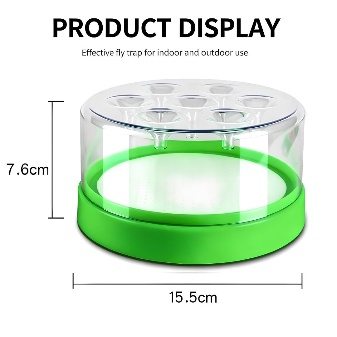 Indoor fly trap chemical free with natural bait pack safe near food and children