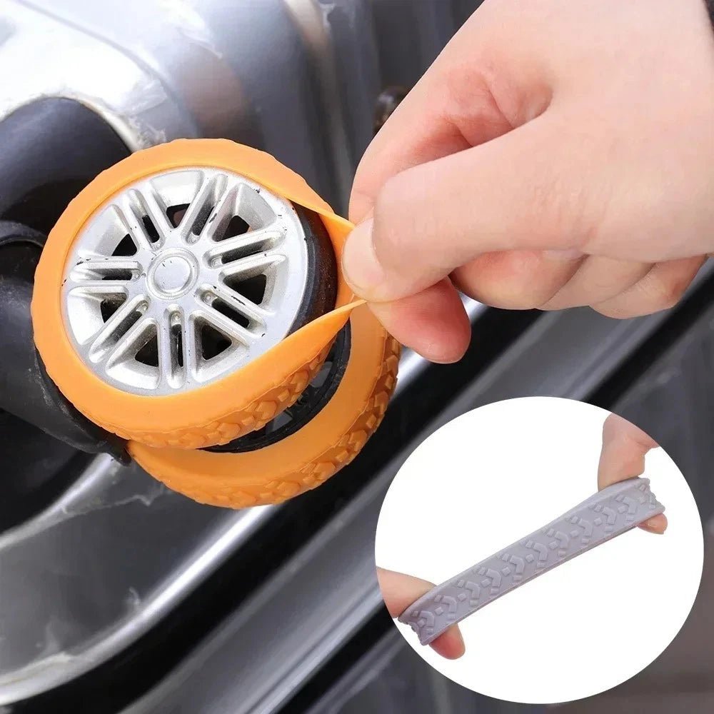 Luggage wheel protectors 8 pack multiple colours available