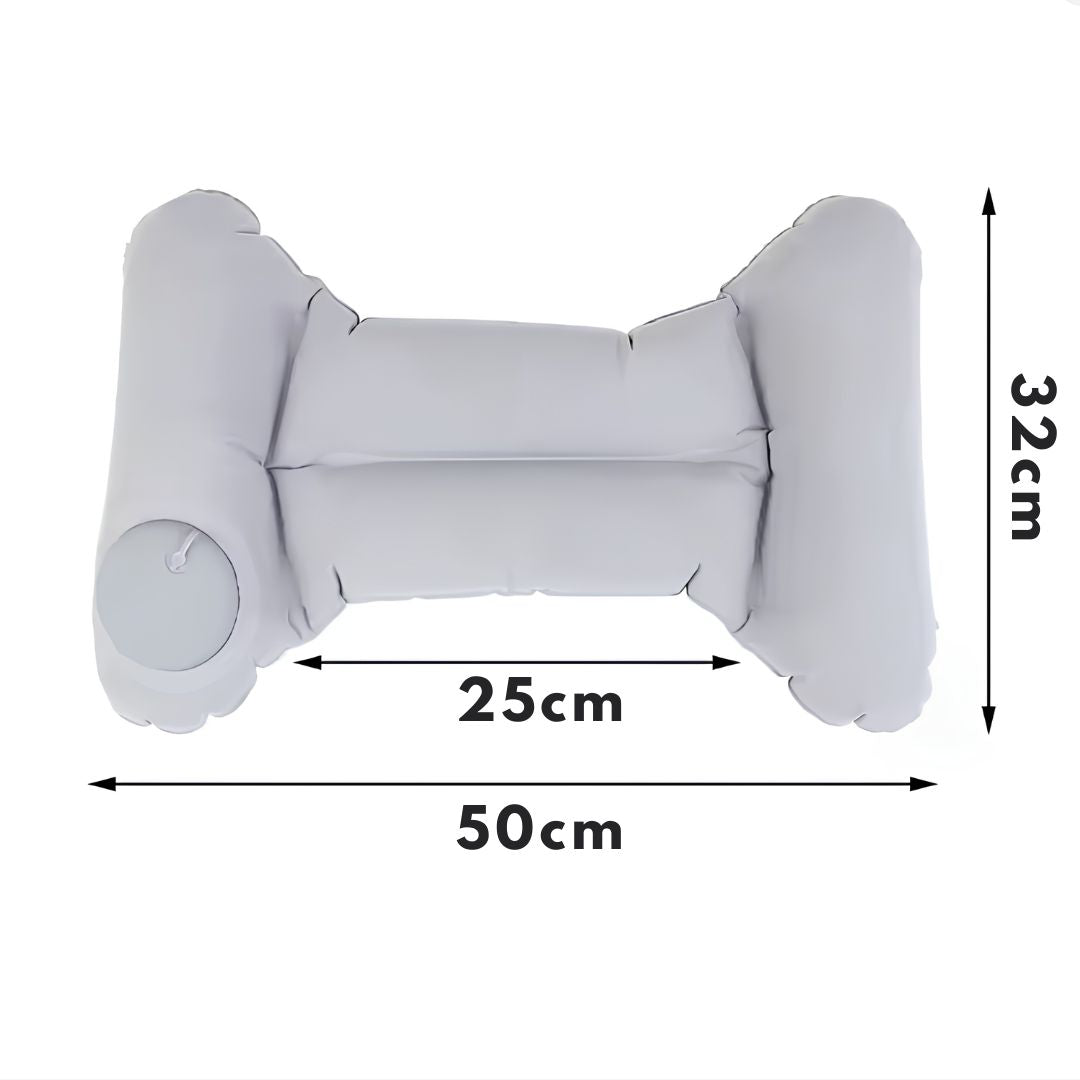 LumbarPro Inflatable Support Back Pillow non slip backing detail