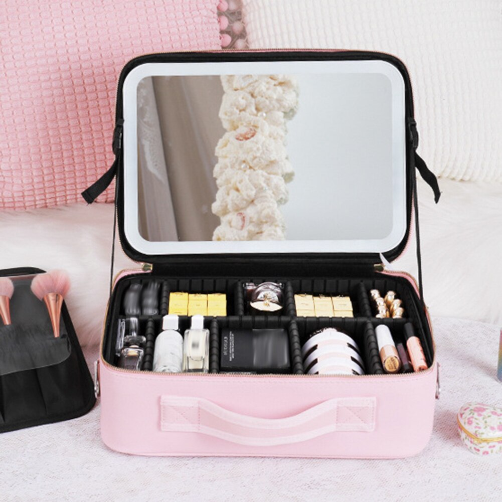 Simplify Australia travel makeup case with LED mirror