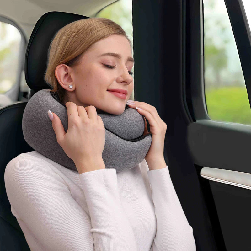 NeckPro Memory Foam Travel Pillow 360 degree wrap around support
