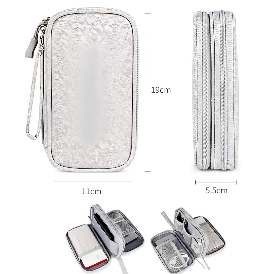 PackTech Travel Electronics Organiser keeping tech gadgets tangle free