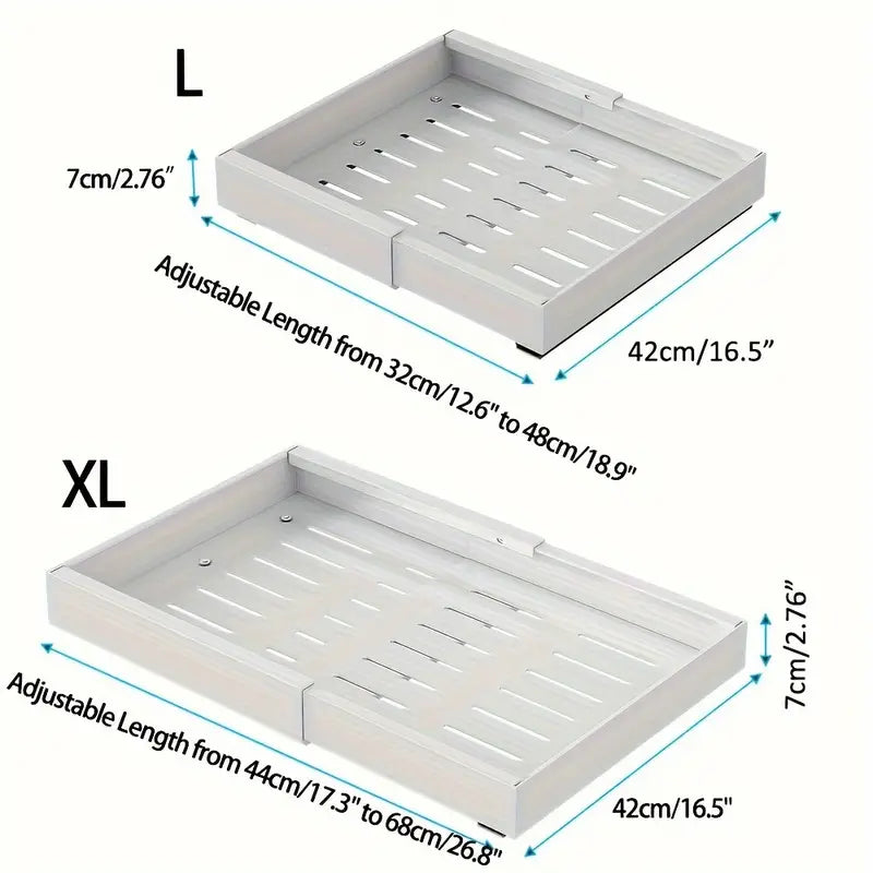 ProSlide sliding organiser installed in deep cupboard bringing items to the front