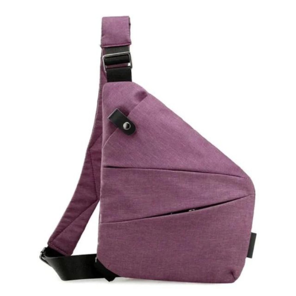 Black anti-theft crossbody bag for everyday use