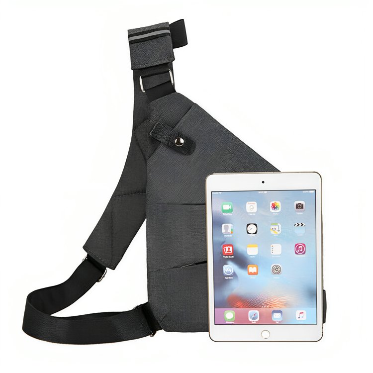 Pickpocket-proof bag with lockable zippers and hidden pockets