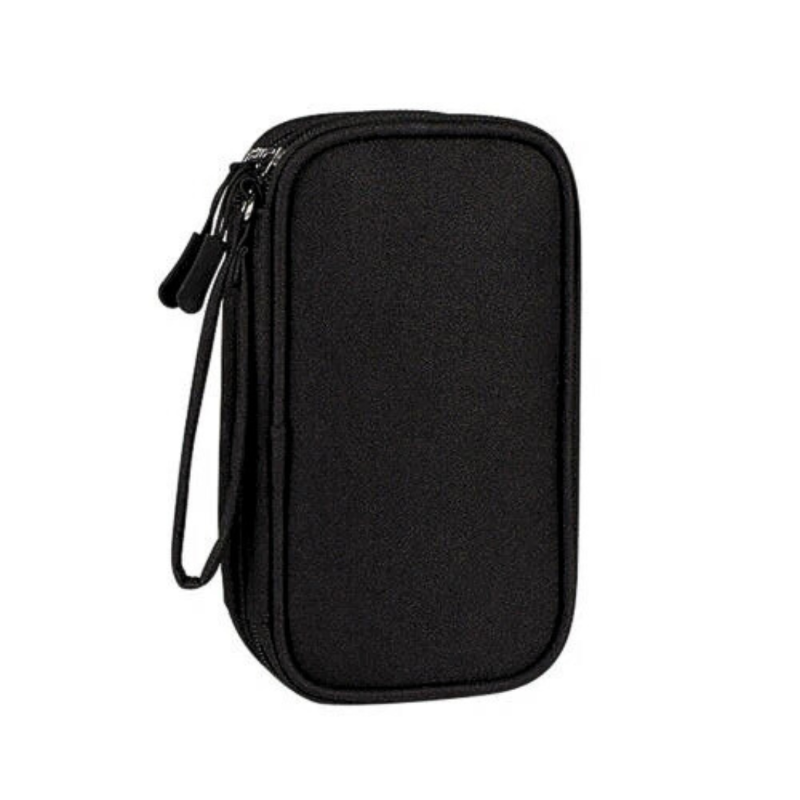 Compact travel organiser fitting in carry-on bag