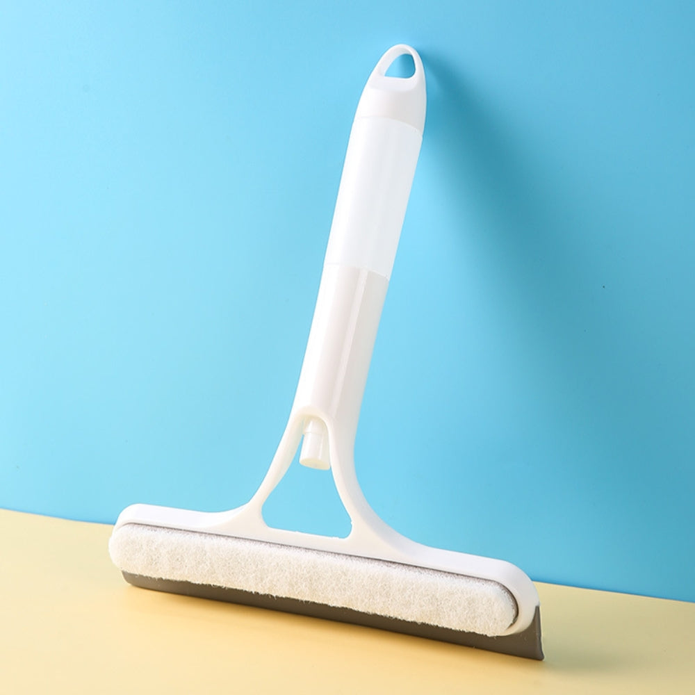 Window cleaning tool with built in water sprayer removing dirt and grime