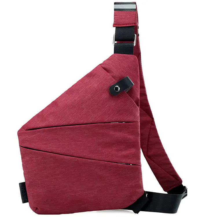 Lightweight anti-theft shoulder bag for city travel