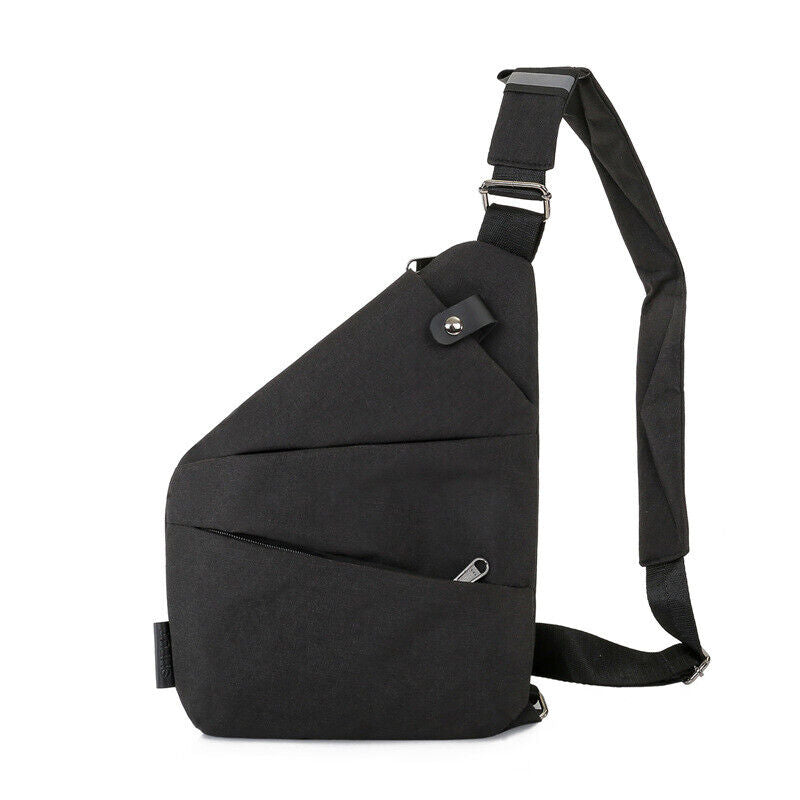 Durable anti-theft bag with adjustable strap and compartments