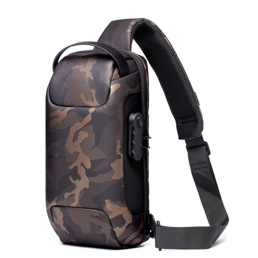 Camouflage-patterned simplify australia antitheft charging bag