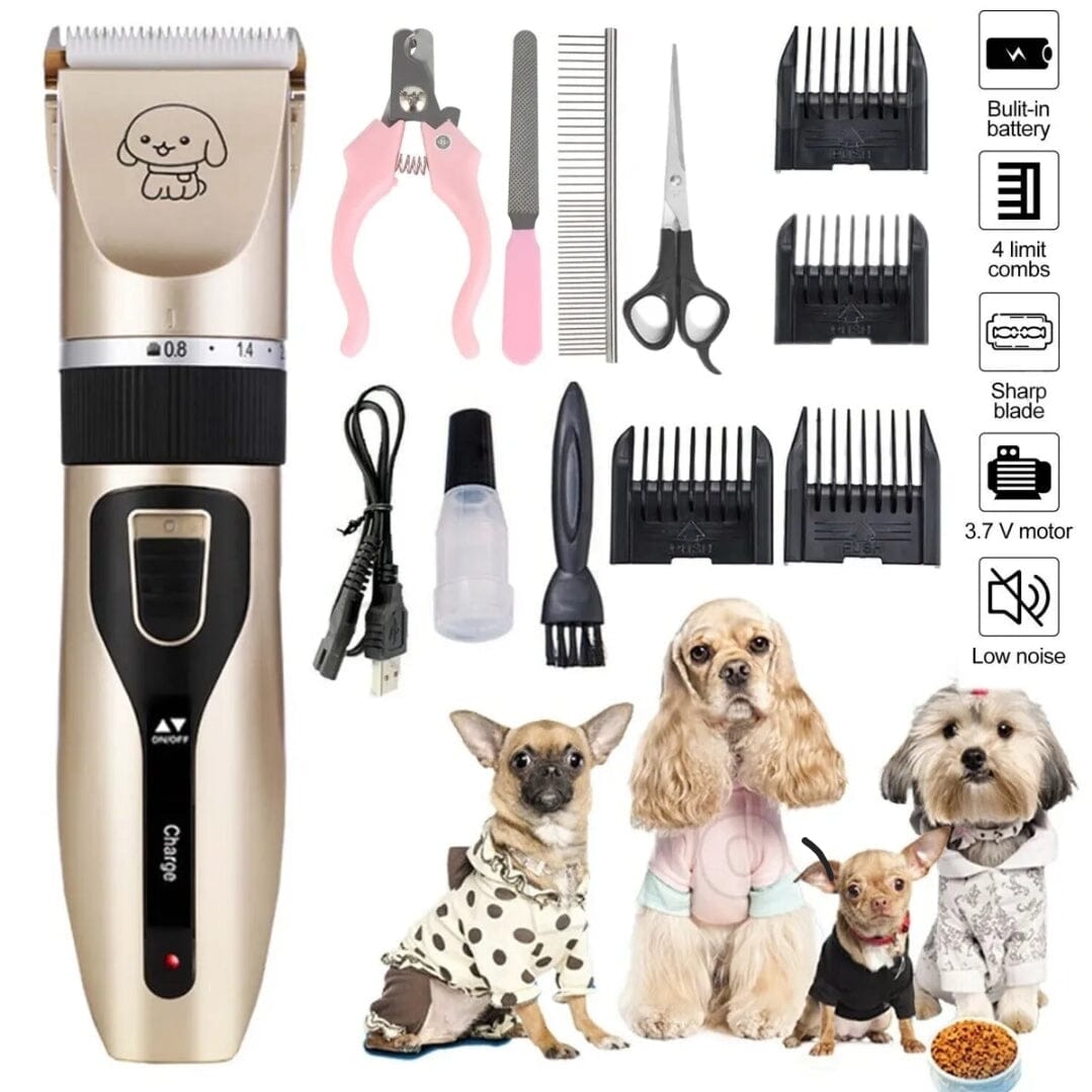 Quiet Rechargeable Pet Hair Trimmer for Sensitive Pets