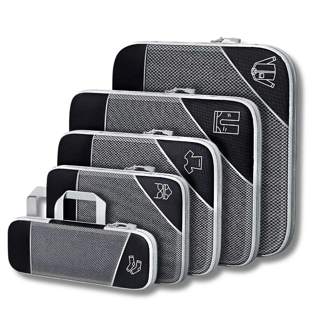 Simplify Australia compression packing cubes set for organised travel and space-saving luggage packing