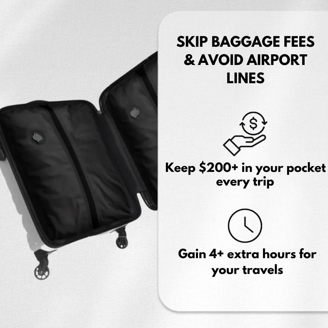 Traveller using Simplify Australia vacuum bags for packing