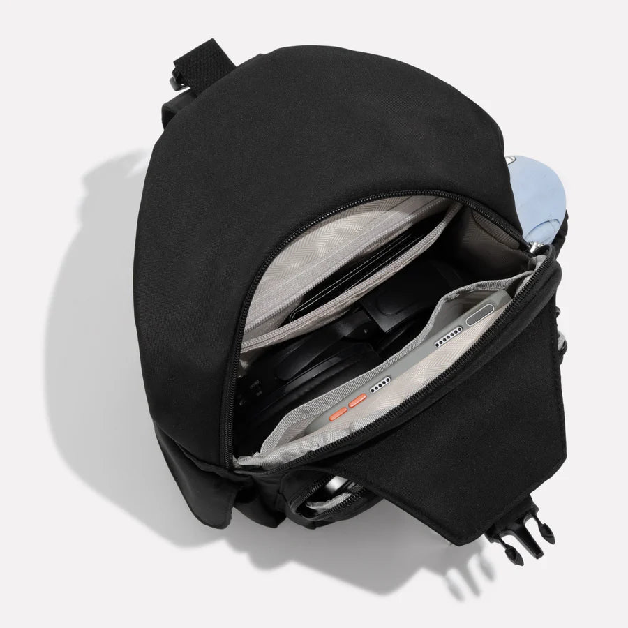 Travel crossbody bag with anti-theft buckle and hidden pocket