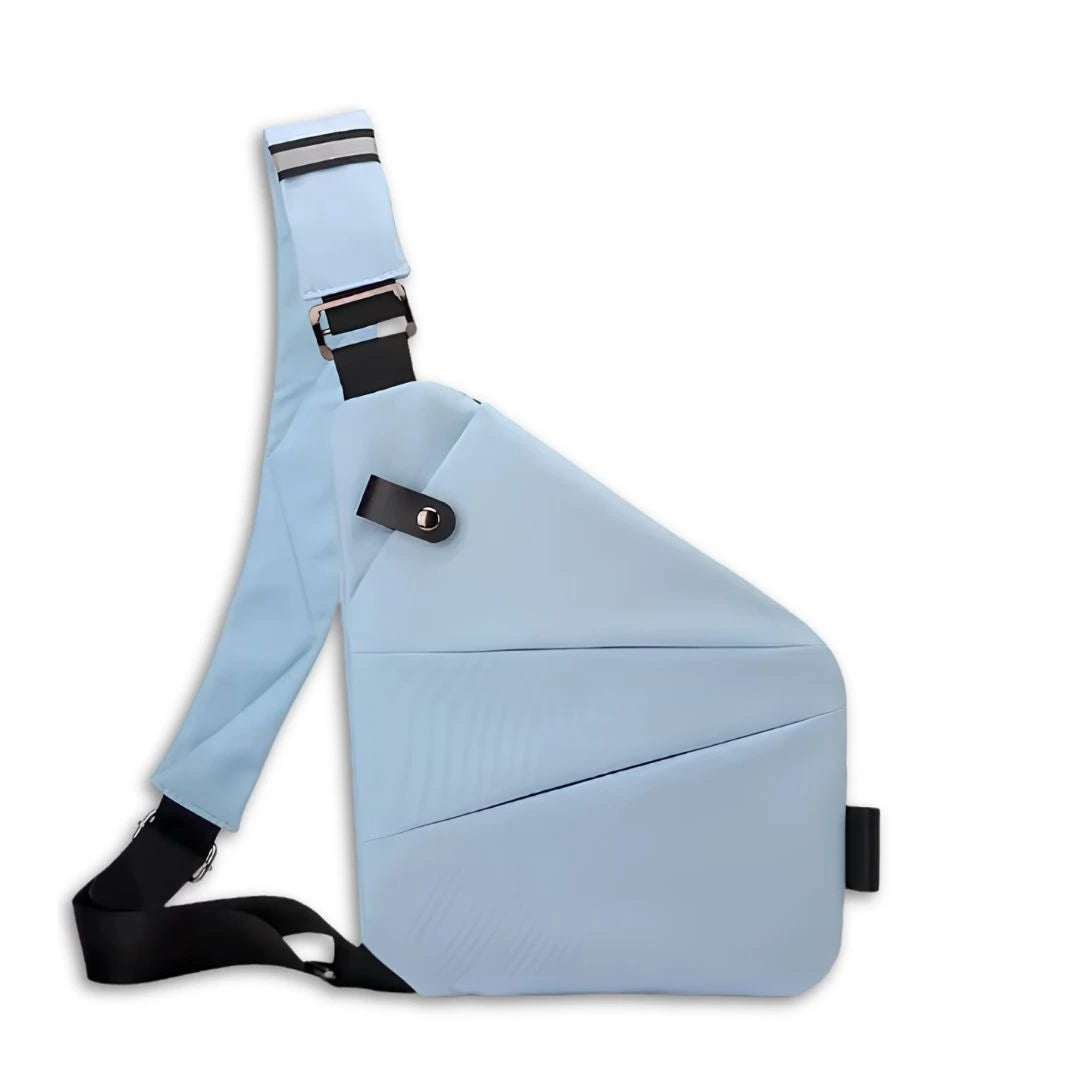 Adjustable anti pickpocket bag with ergonomic design for extended wear