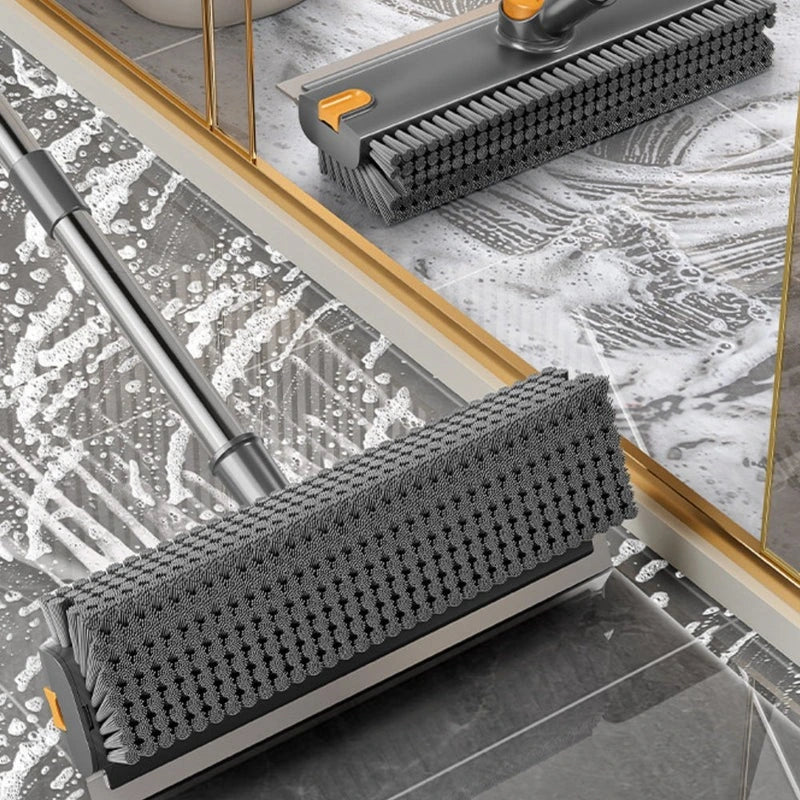 All in one grout cleaner and floor squeegee tool for indoor and outdoor use