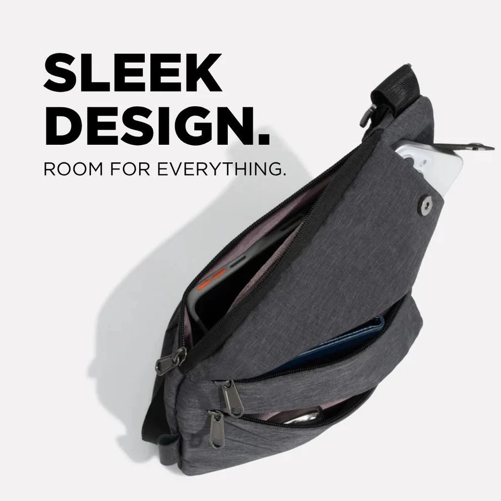 Anti theft shoulder bag designed for international travel