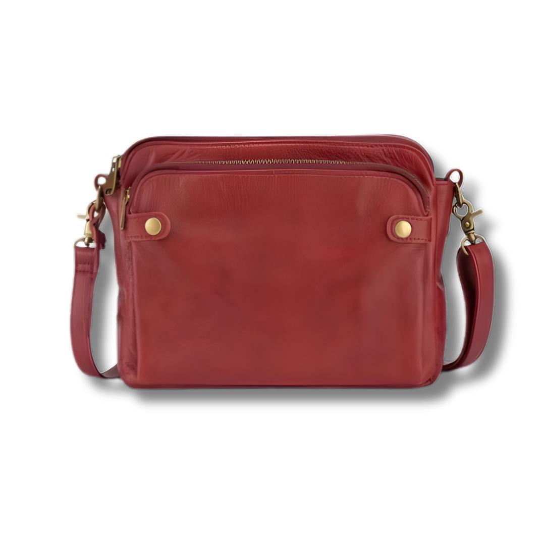 Anti-theft crossbody bag hidden compartment passport and cash