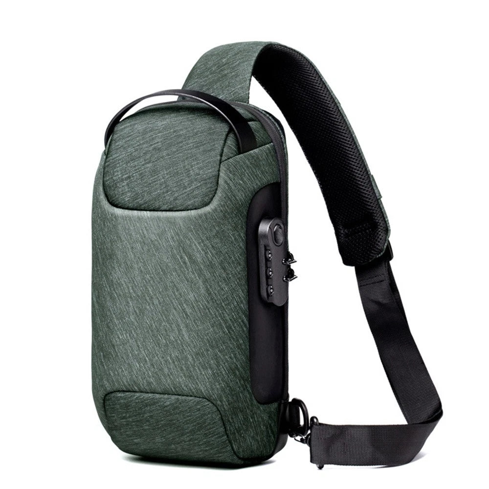 Anti-theft sling bag slash-proof strap preventing bag snatching