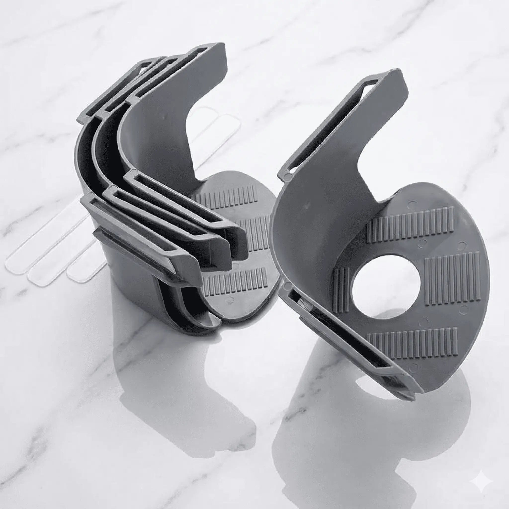 BedGrip sheet clips four pack showing transparent low profile design