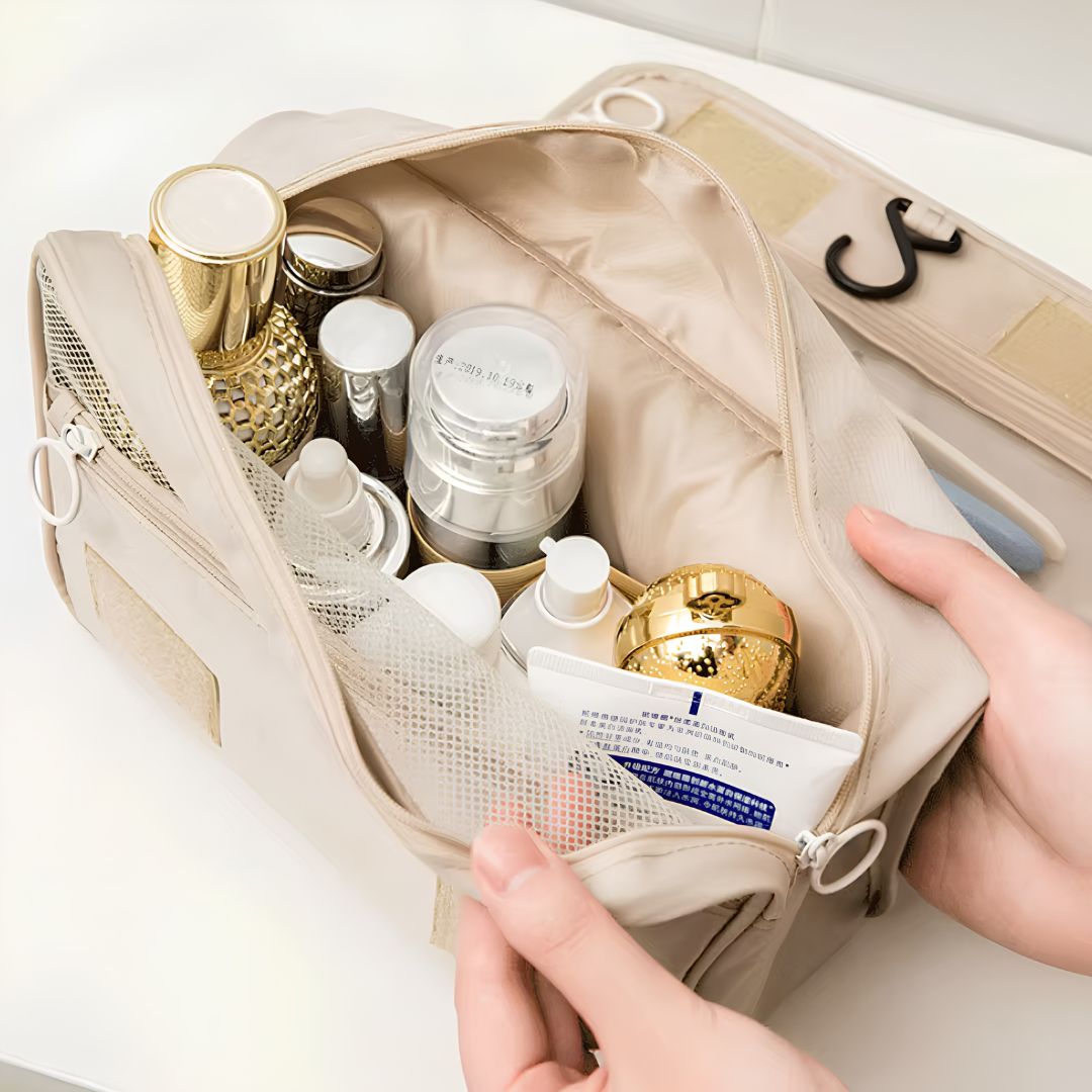 Best hanging toiletry bag Australia folded compact for packing