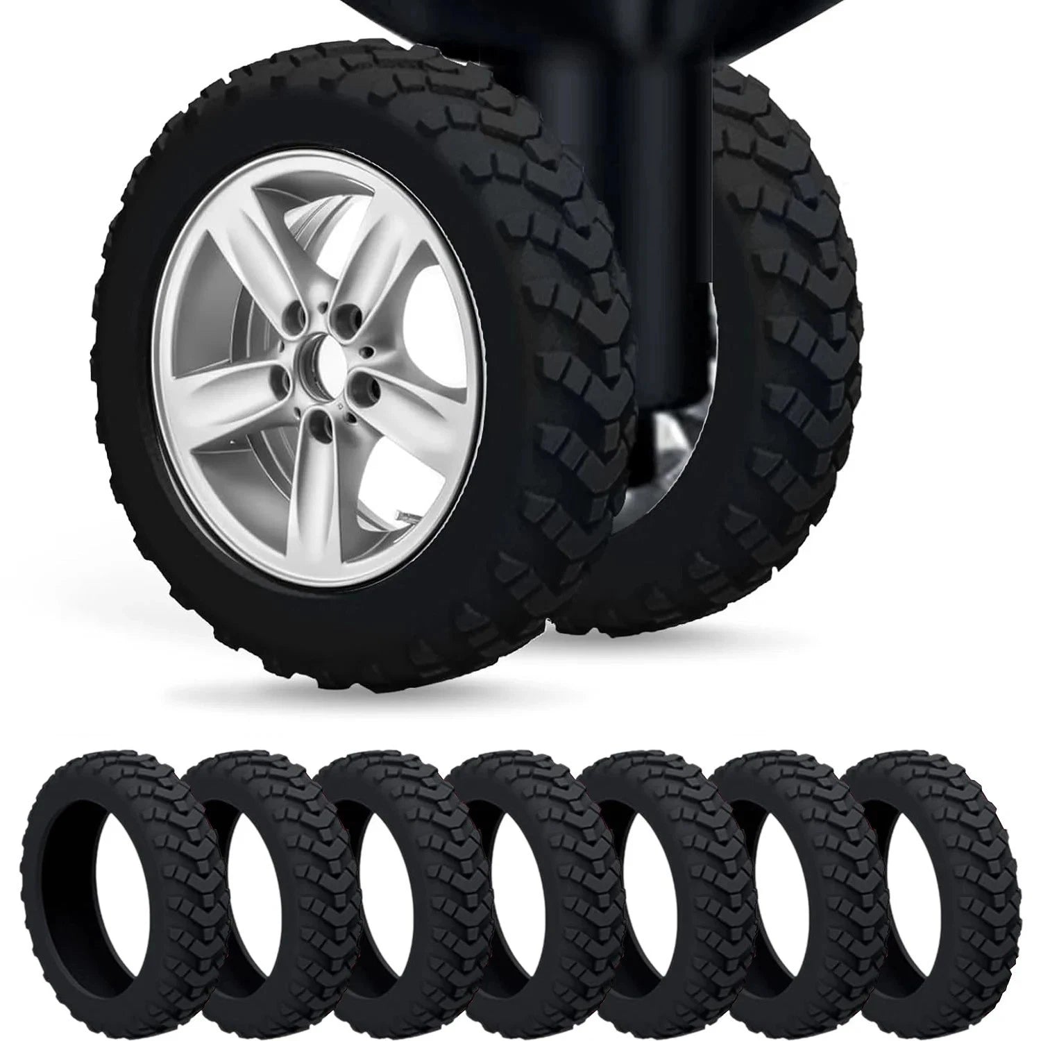 Best luggage wheel protectors Australia 8 pack silicone covers