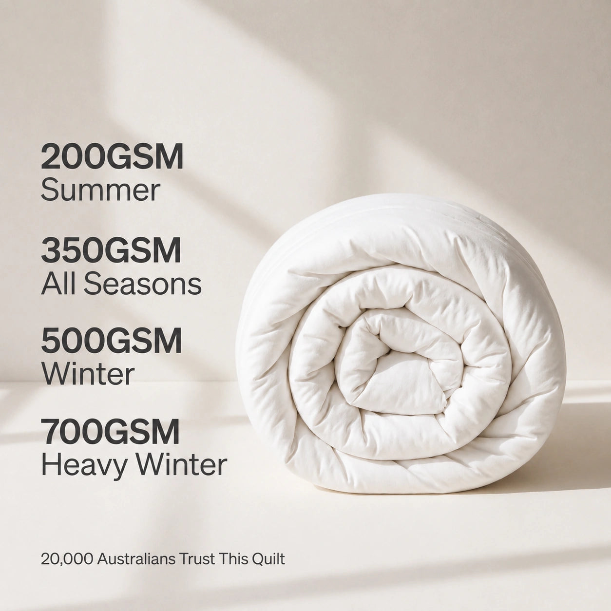 Best wool quilt Australia with five star reviews and Woolmark certification
