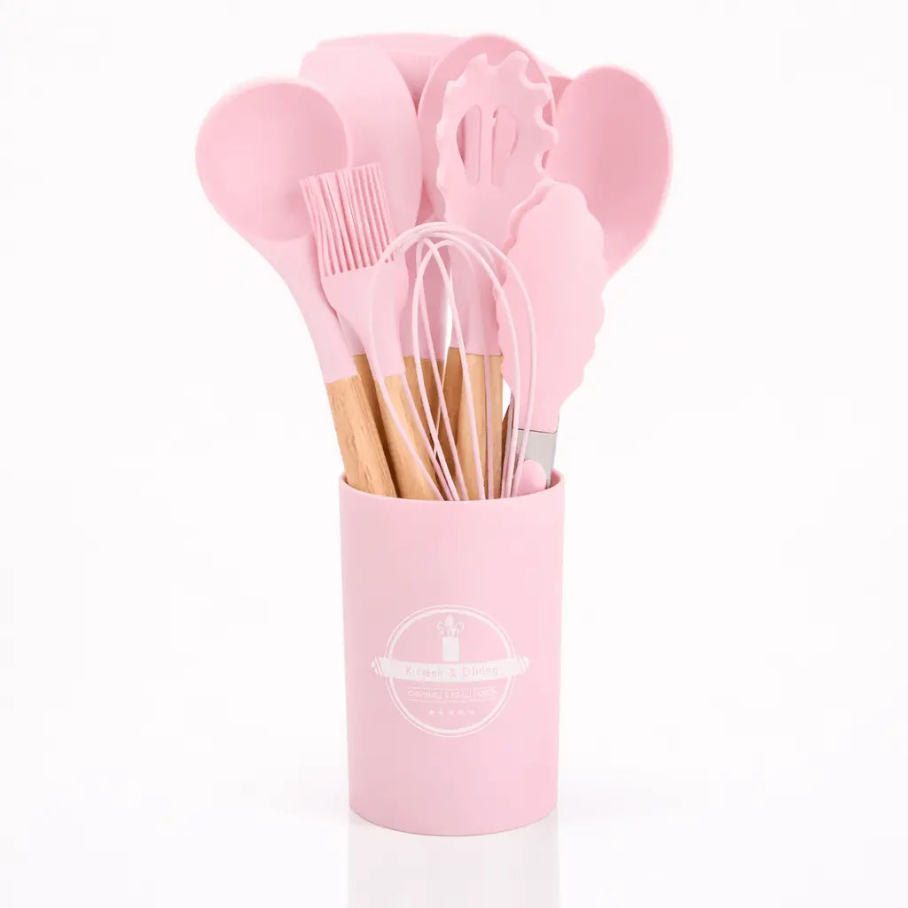 ChefSet silicone whisk mixing batter in bowl for baking preparation