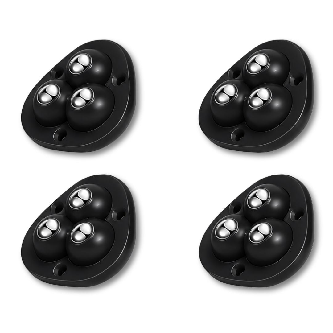 Heavy duty peel stick caster wheels for kitchen appliances Australian owned brand