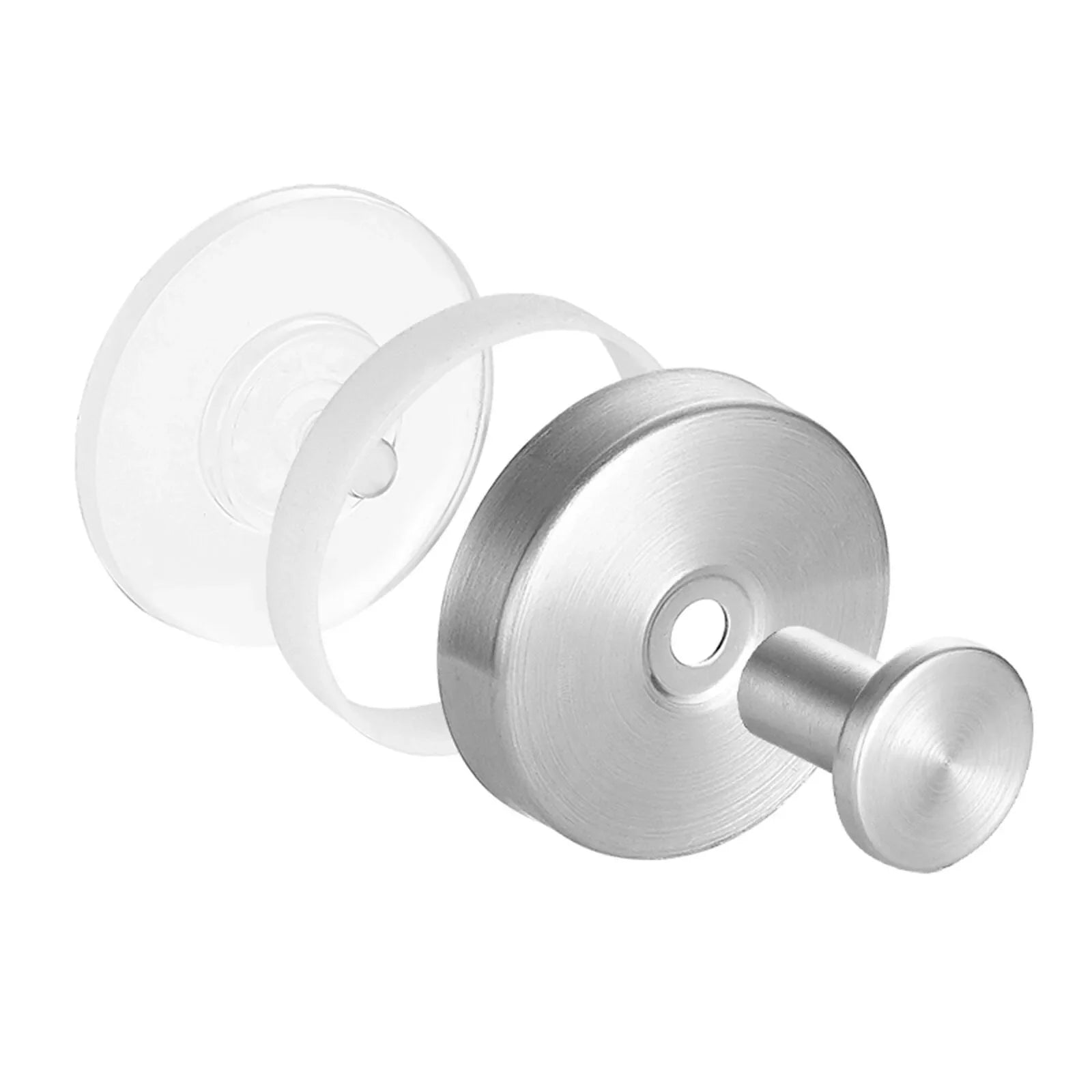 No damage wall hooks for renters installed on bathroom mirror without drilling