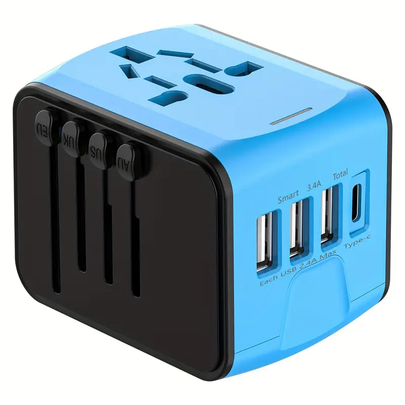 Simplify Australia all-in-one travel adapter with AU, UK, US, EU plugs