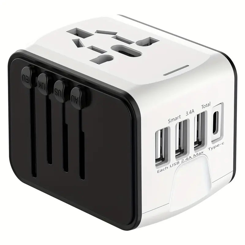 Fast charging USB-C Universal Travel Adapter for international travel