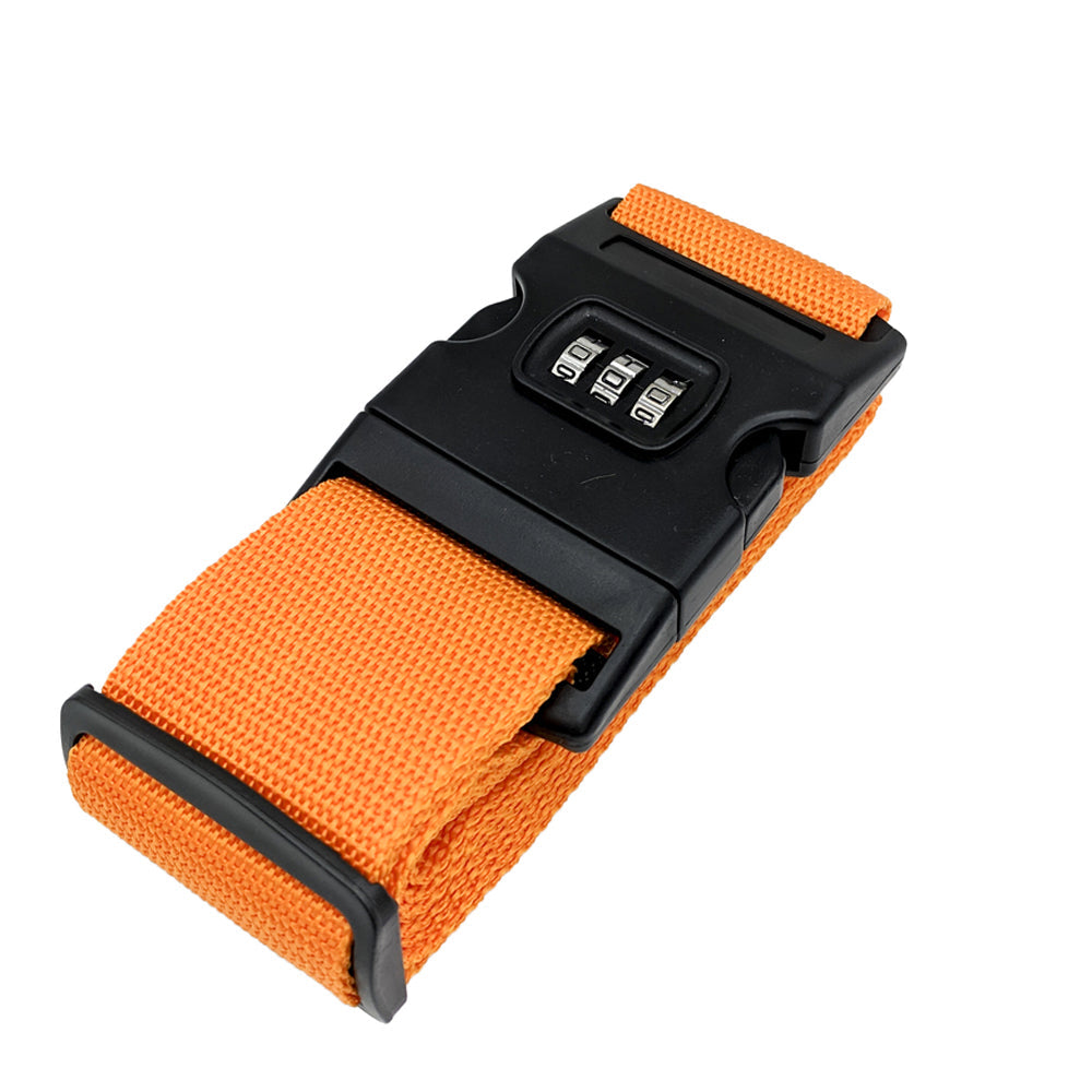 Lockable Luggage Straps packed inside carry-on as travel essential