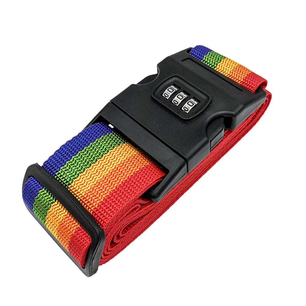 Lockable Travel Luggage Straps available in multiple colours