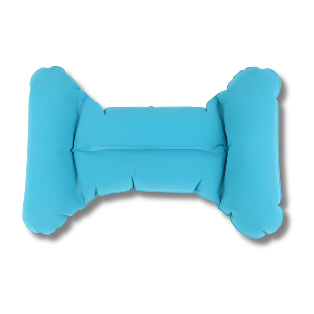 LumbarPro Inflatable Support Back Pillow inside carry-on bag
